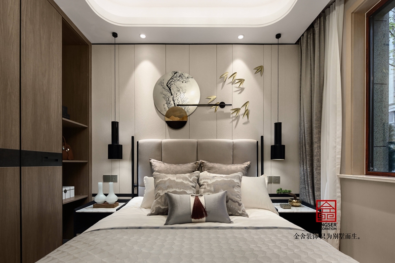 唐宮原著樣板間400平米中式風(fēng)格臥室裝修實(shí)景圖