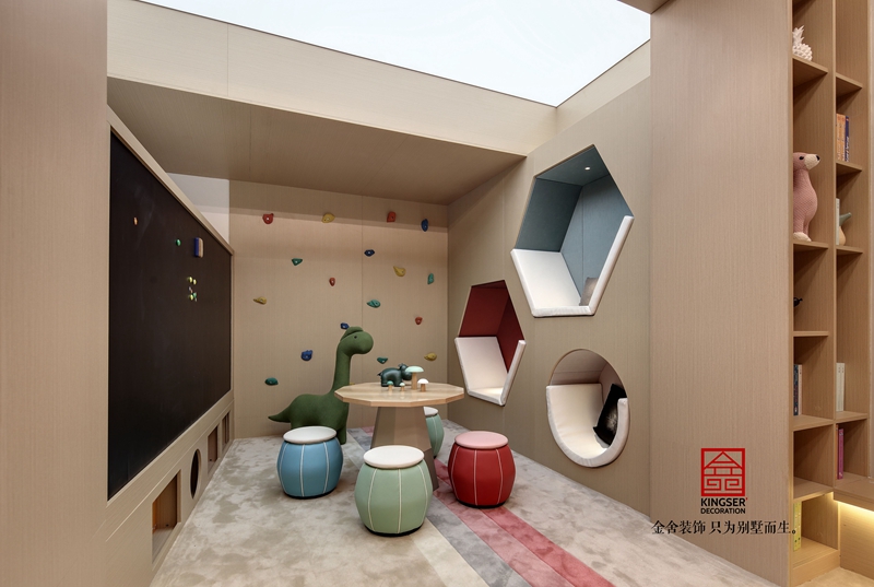 唐宮原著樣板間400平米中式風(fēng)格兒童房裝修實(shí)景圖