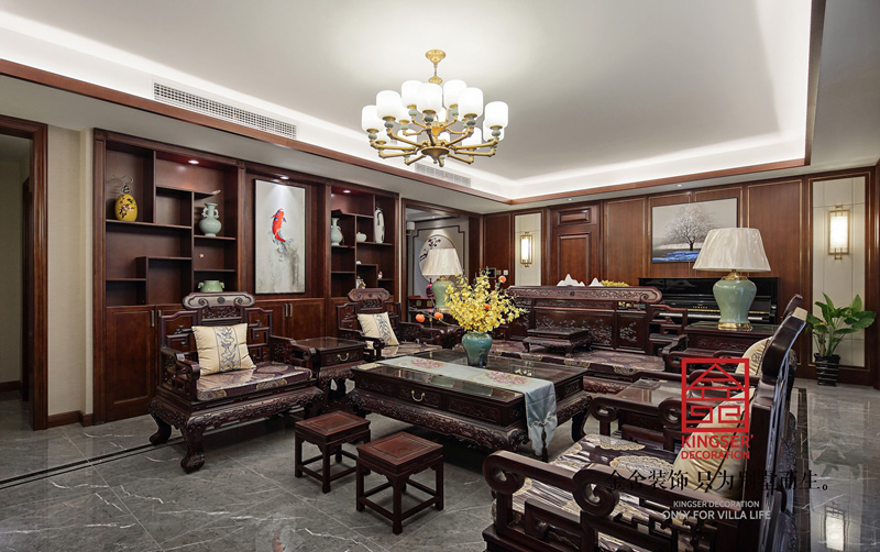 國賓壹號-新中式風(fēng)格-裝修設(shè)計實景圖