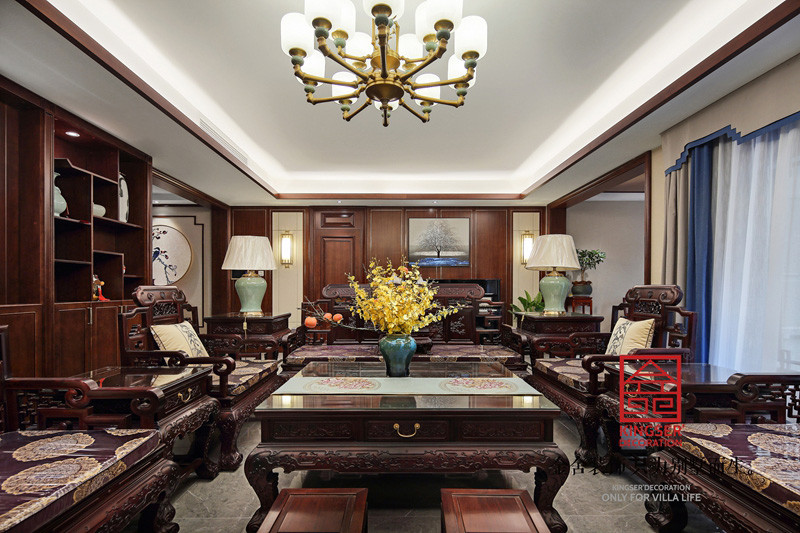 國賓壹號-新中式風(fēng)格-裝修設(shè)計實景圖