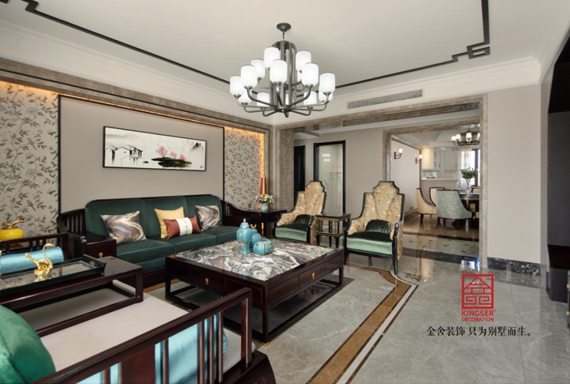 珺合府-新中式風格-裝修實景圖
