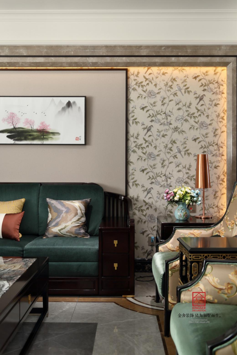 珺合府-新中式風格-裝修實景圖