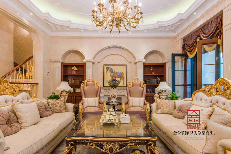 鑫界王府別墅裝修設(shè)計(jì)歐式風(fēng)格實(shí)景圖