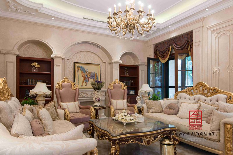 鑫界王府別墅裝修設(shè)計(jì)歐式風(fēng)格實(shí)景圖