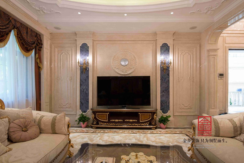 鑫界王府別墅裝修設(shè)計(jì)歐式風(fēng)格實(shí)景圖