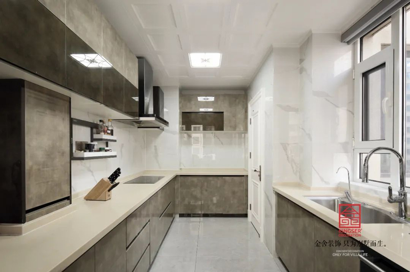 保利拉菲172㎡裝修設(shè)計(jì)混搭風(fēng)餐廳裝修實(shí)景圖