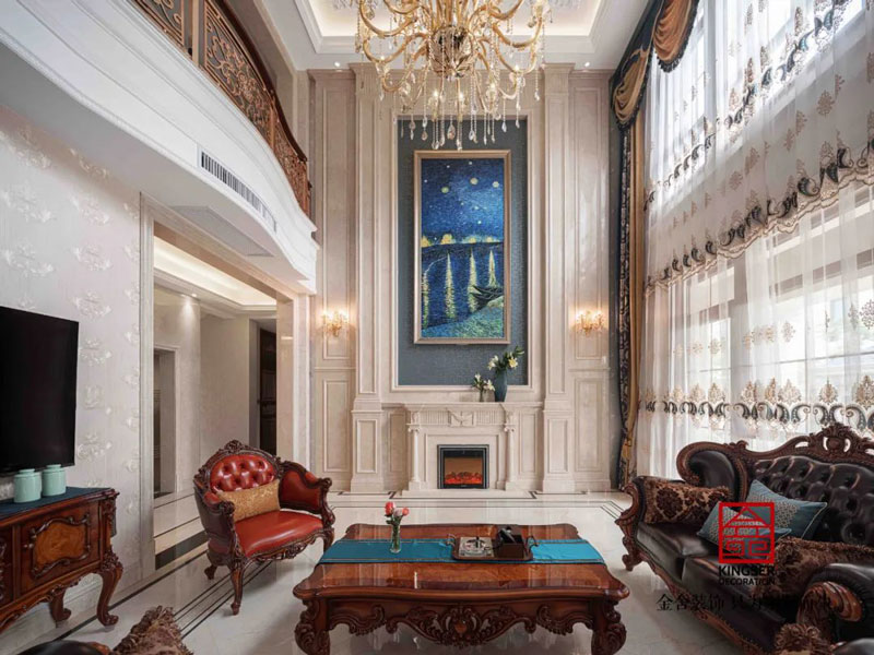 西山林語(yǔ)別墅裝修540㎡歐式風(fēng)格實(shí)景圖