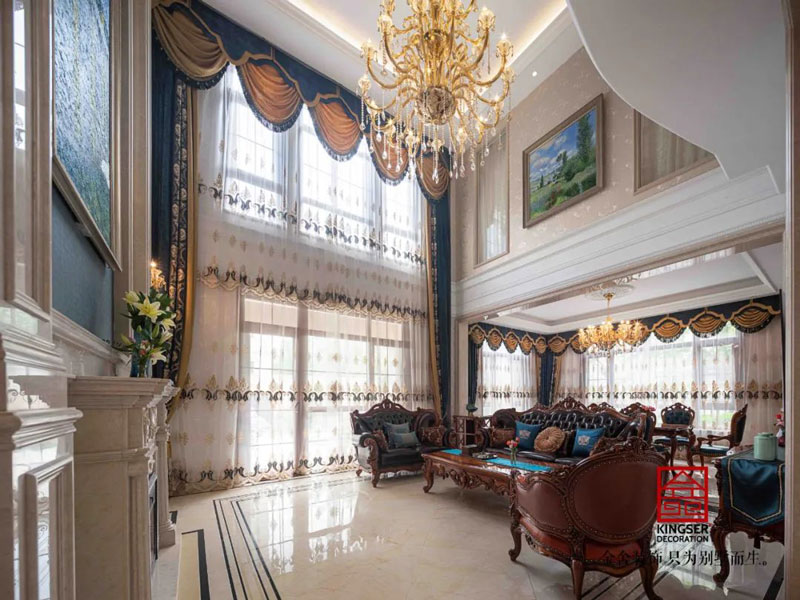 西山林語(yǔ)別墅裝修540㎡歐式風(fēng)格實(shí)景圖