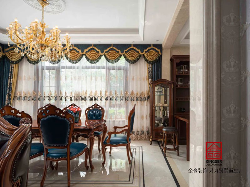 西山林語(yǔ)別墅裝修540㎡歐式風(fēng)格實(shí)景圖