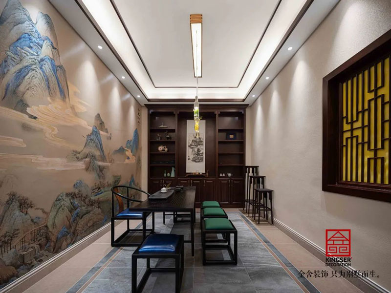 西山林語(yǔ)別墅裝修540㎡歐式風(fēng)格實(shí)景圖