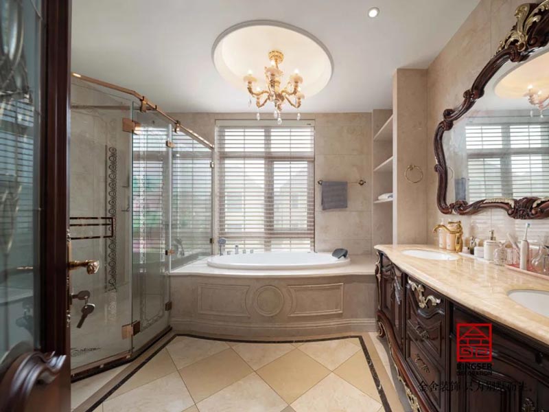 西山林語(yǔ)別墅裝修540㎡歐式風(fēng)格實(shí)景圖