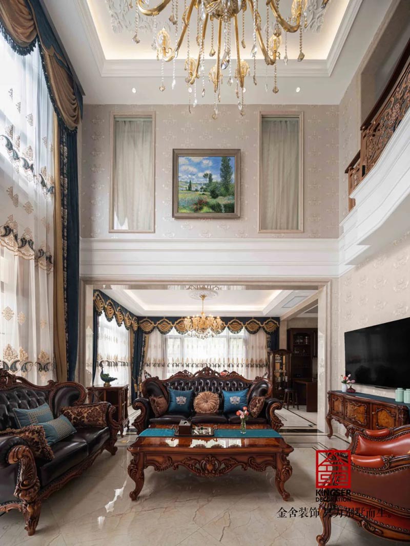 西山林語(yǔ)別墅裝修540㎡歐式風(fēng)格實(shí)景圖