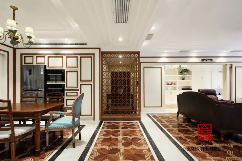 天海譽(yù)天下217㎡裝修簡(jiǎn)約美式設(shè)計(jì)實(shí)景圖