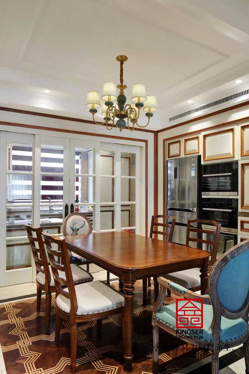 天海譽(yù)天下217㎡裝修簡(jiǎn)約美式設(shè)計(jì)實(shí)景圖