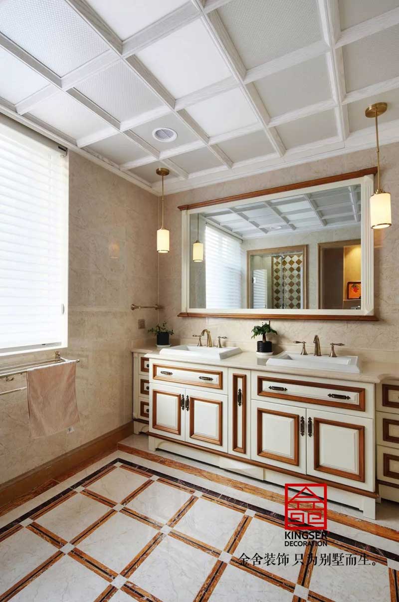 天海譽(yù)天下217㎡裝修簡(jiǎn)約美式設(shè)計(jì)實(shí)景圖