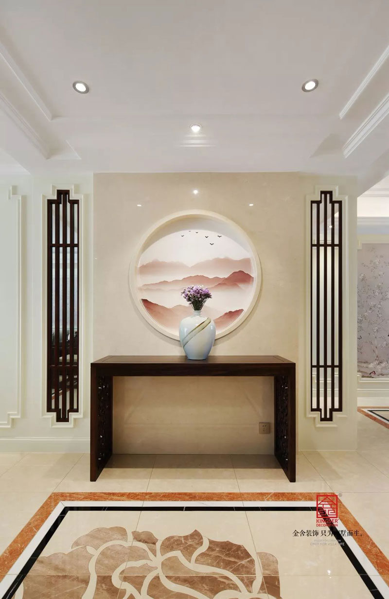 冀興尊園150㎡新中式風(fēng)格裝修設(shè)計(jì)實(shí)景圖