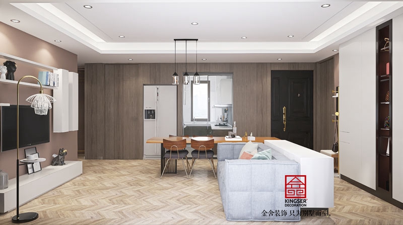 天成嶺秀126平米裝修現(xiàn)代簡約風(fēng)格效果圖