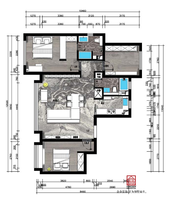 天成嶺秀126平米戶型優(yōu)缺點(diǎn)分析