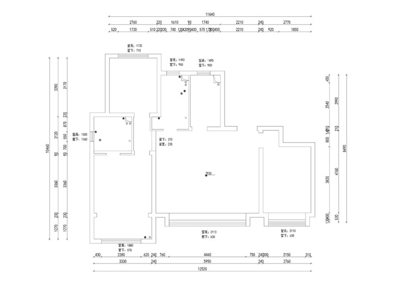 滄州天成嶺秀126平米戶型解析