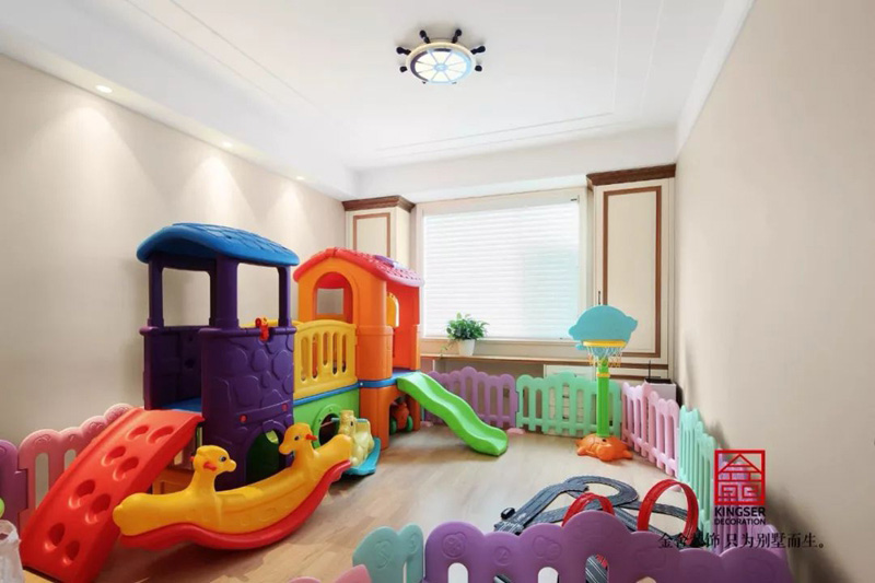 天海譽(yù)天下217㎡裝修簡(jiǎn)約美式兒童房設(shè)計(jì)實(shí)景案例