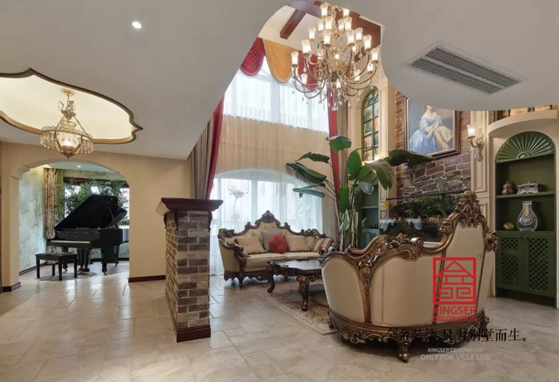 國(guó)賓壹號(hào)280㎡傳統(tǒng)美式裝修實(shí)景圖