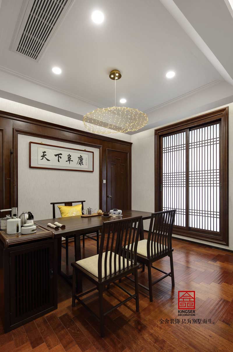 五合地產(chǎn)公司裝修2000平米中式風格實景圖  ?