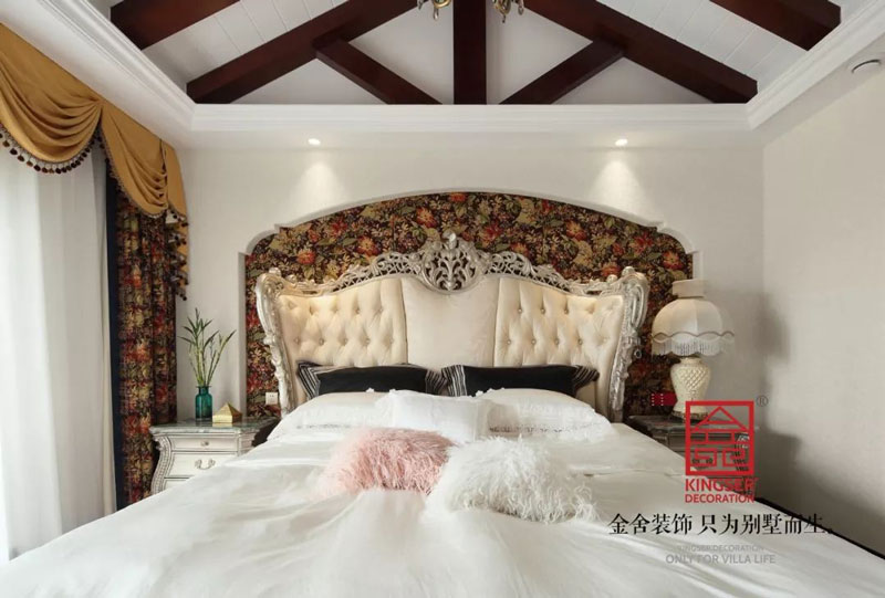 國賓壹號280㎡美式裝修臥室實景圖