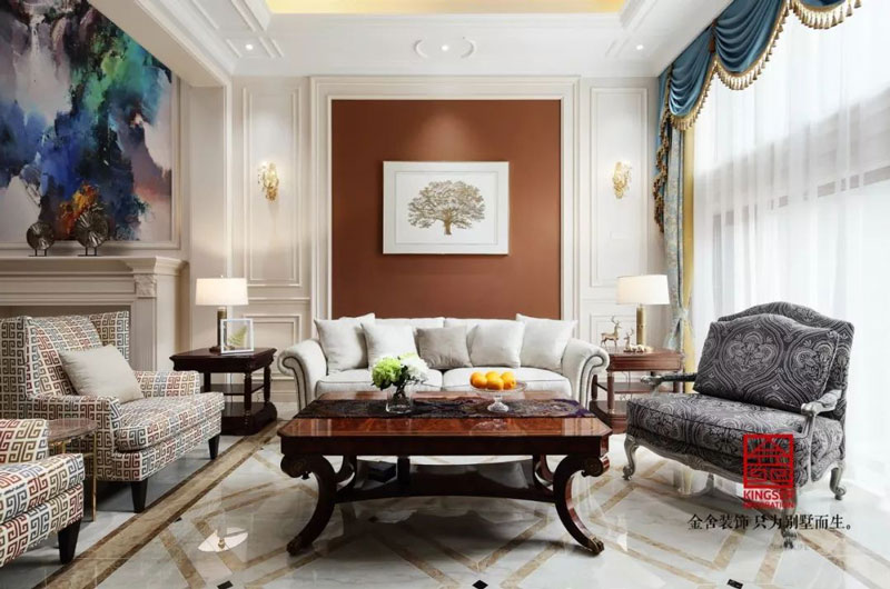 藍郡別墅-裝修設計-美式風格實景圖