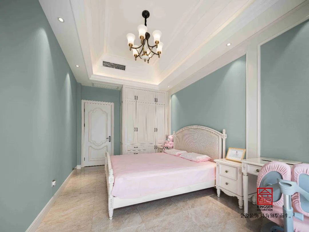 國際城小區(qū)300㎡歐式風(fēng)格裝修案例臥室設(shè)計實景圖