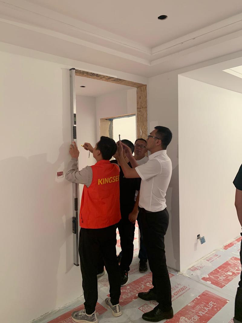 頤和莊園138平米裝修施工現(xiàn)場