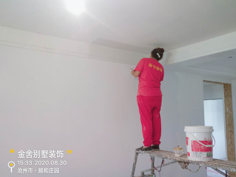 頤和莊園138平米裝修施工現(xiàn)場