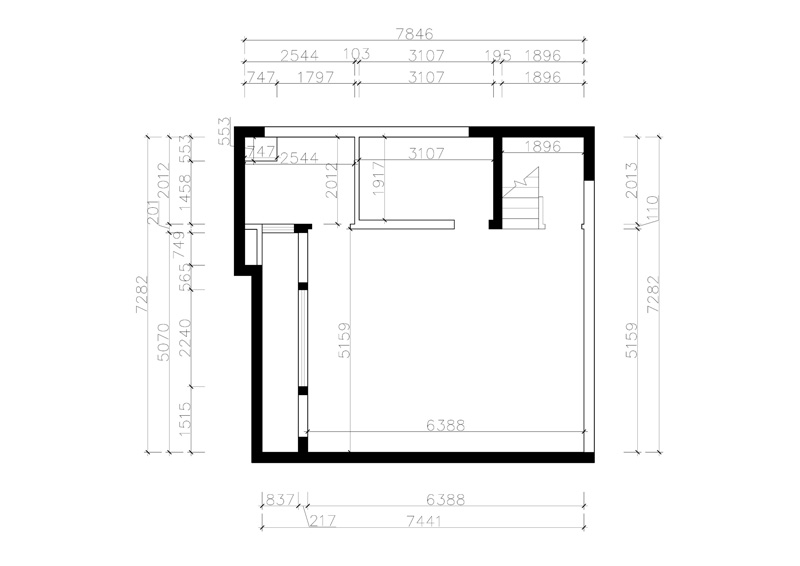 西山林語二期260平下疊戶型裝修設(shè)計