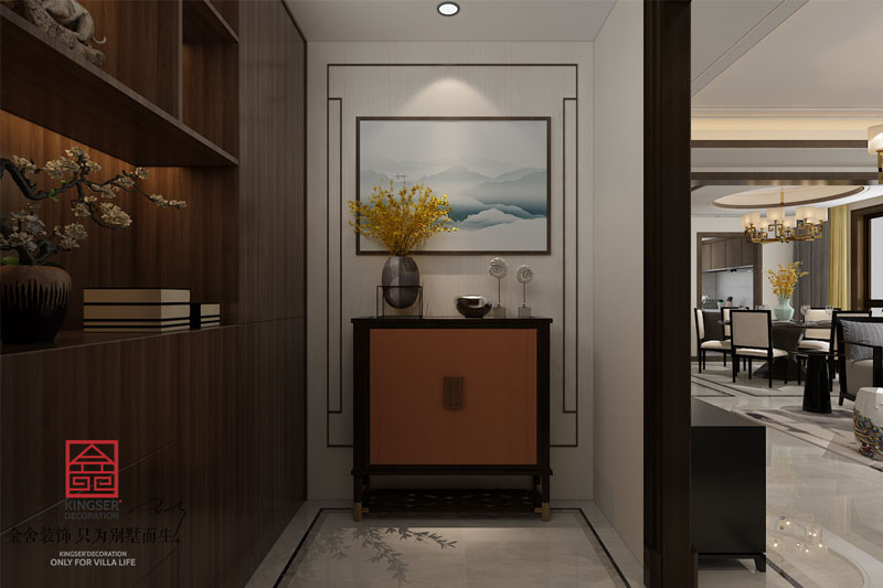 西山林語下疊裝修輕奢風格效果圖