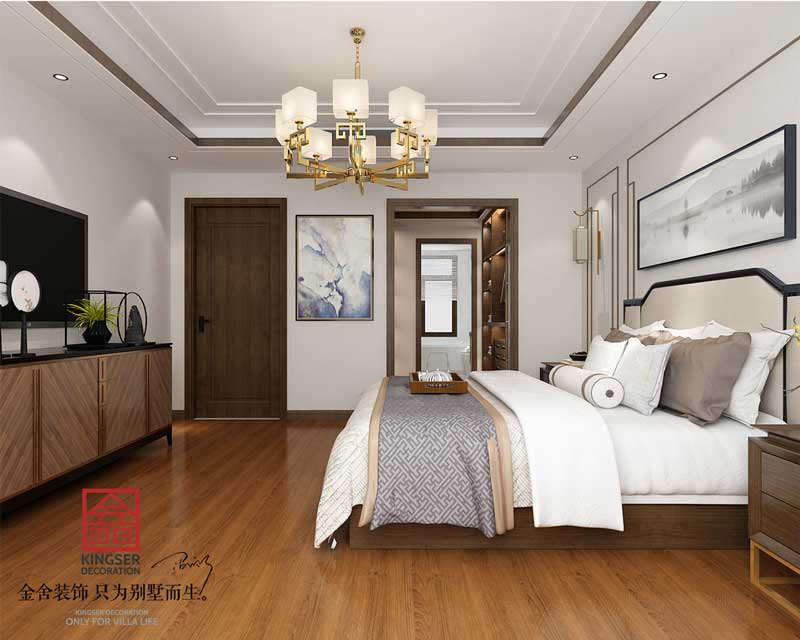 西山林語下疊裝修輕奢風格效果圖