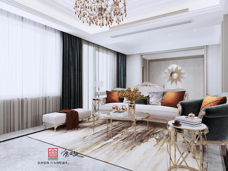 西山林語二期336㎡輕奢風(fēng)格效果圖