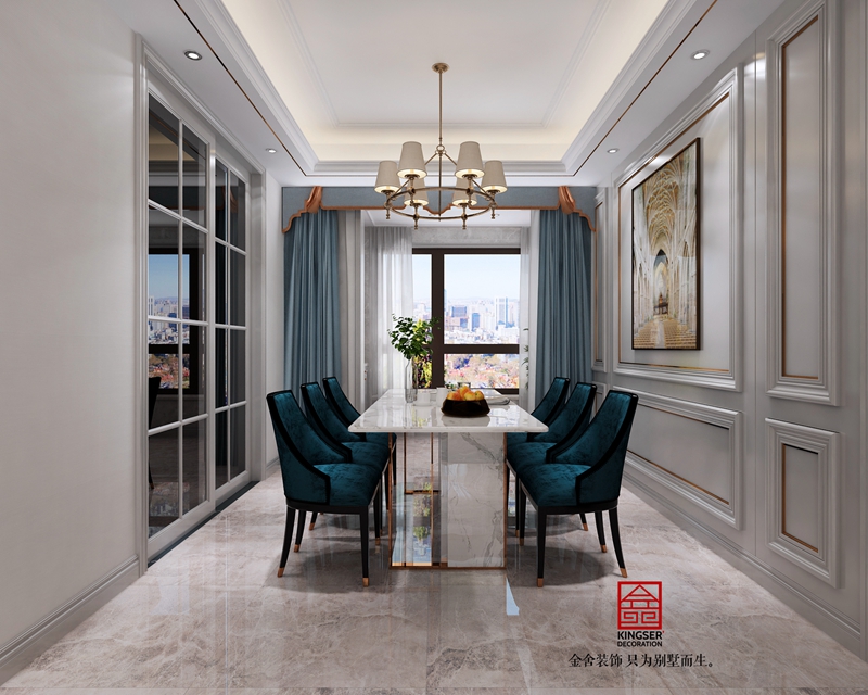 榮盛和府194㎡美式風(fēng)格研發(fā)設(shè)計效果圖