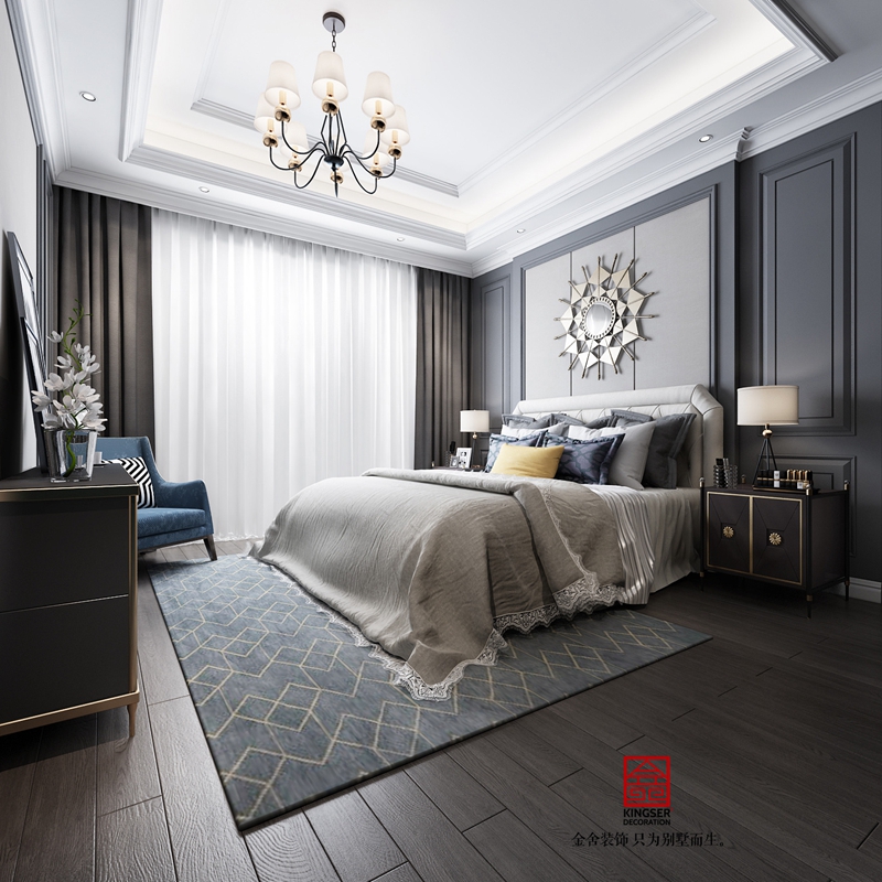 榮盛和府194㎡美式風(fēng)格研發(fā)設(shè)計效果圖