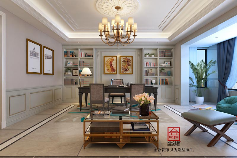 榮盛華府200平米歐式風(fēng)格裝修設(shè)計(jì)