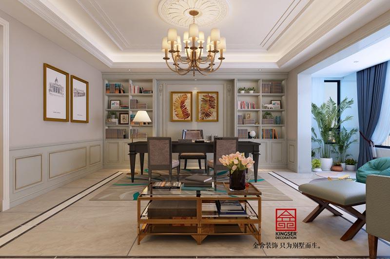 榮盛華府200平米歐式風(fēng)格裝修設(shè)計(jì)