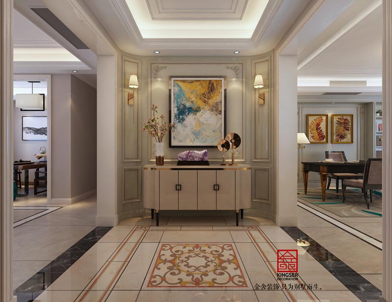 榮盛華府200平米歐式風(fēng)格裝修設(shè)計(jì)