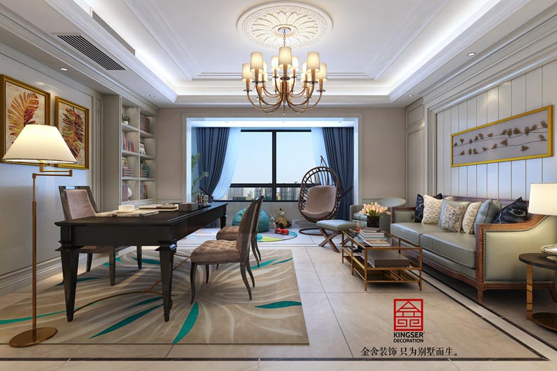 榮盛華府200平米歐式風(fēng)格裝修設(shè)計(jì)