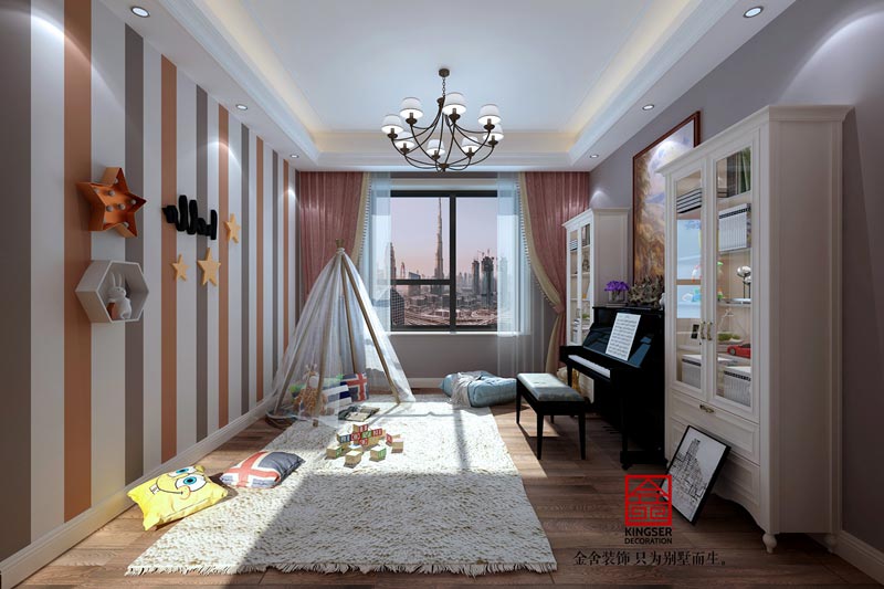 榮盛華府200平米歐式風(fēng)格裝修設(shè)計(jì)