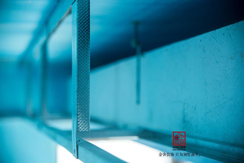 中冶德賢公館140平米裝修施工木工階段