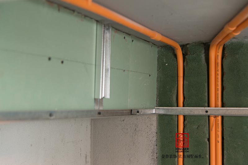 中冶德賢公館140平米裝修施工木工階段