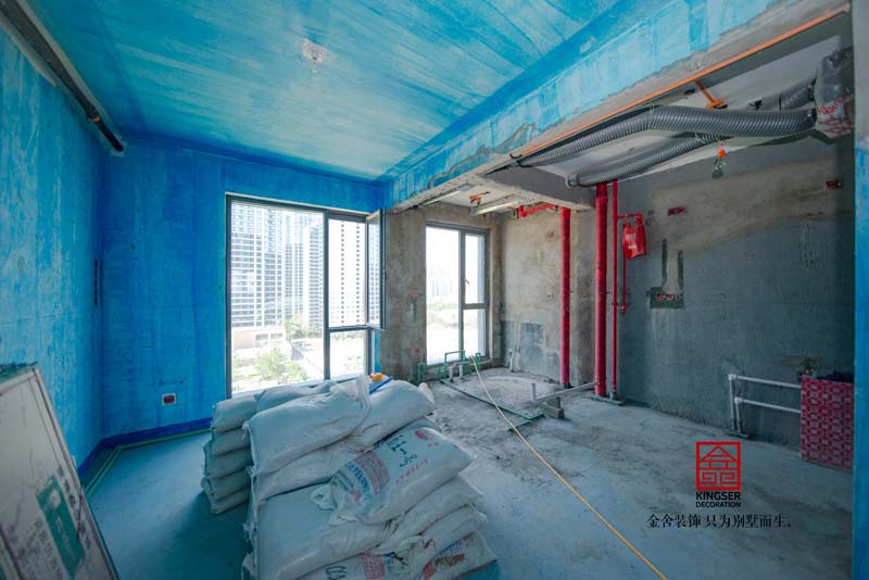 融創(chuàng)中心裝修工地瓦工階段實拍