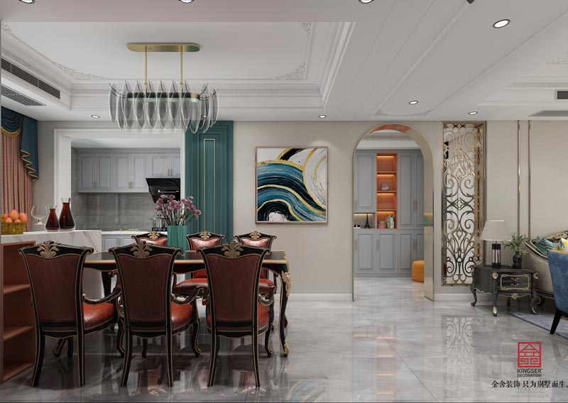 悅傾城140平美式風(fēng)格裝修設(shè)計