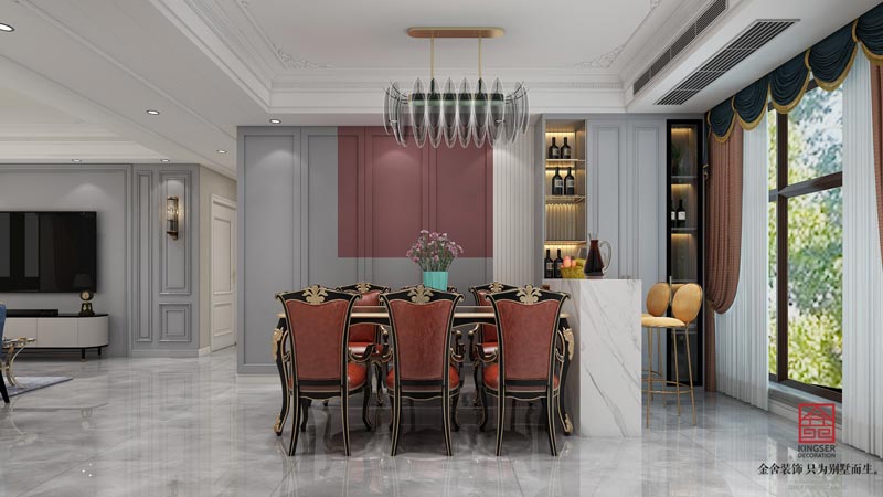 悅傾城140平美式風(fēng)格裝修設(shè)計