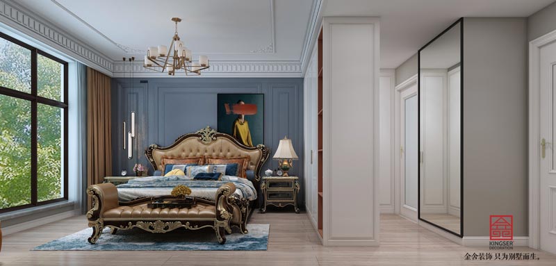 悅傾城140平美式風(fēng)格裝修設(shè)計