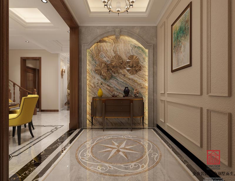 碧桂園別墅裝修260平米美式風(fēng)格設(shè)計(jì)效果圖