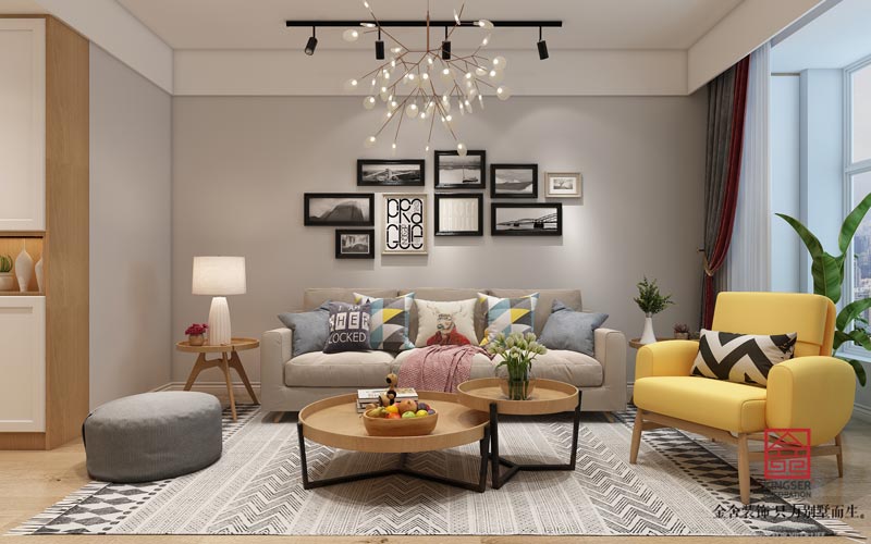 翰玉門庭90平簡(jiǎn)約風(fēng)格裝修效果圖